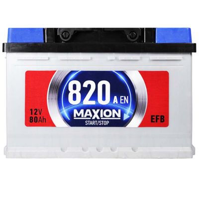 Автомобильный аккумулятор MAXION EFB SMF (L3) 80Ah 820A R+ 5722097